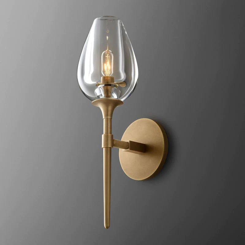 Tulip Crystal Single Sconce - King Lamps