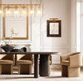 LATTICE SMOKE GLASS LINEAR CHANDELIER 67