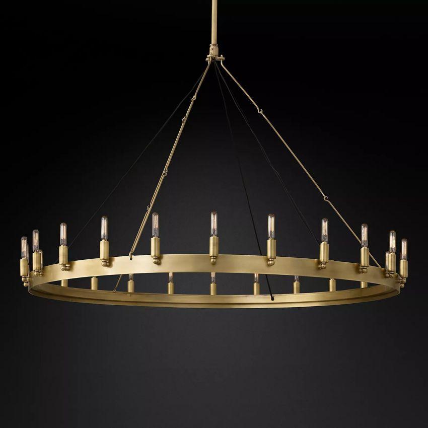 Camino Vintage Filament Round Chandelier 50‘’D - King Lamps