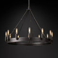 Camino Vintage Filament Round Chandelier 26''D - King Lamps