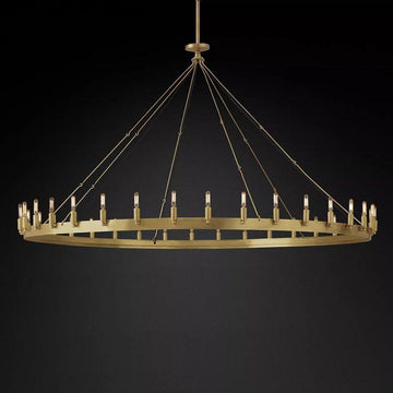 Camino Vintage Filament Round Chandelier 73‘’D - King Lamps