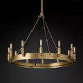 Camino Vintage Filament Round Chandelier 26''D - King Lamps