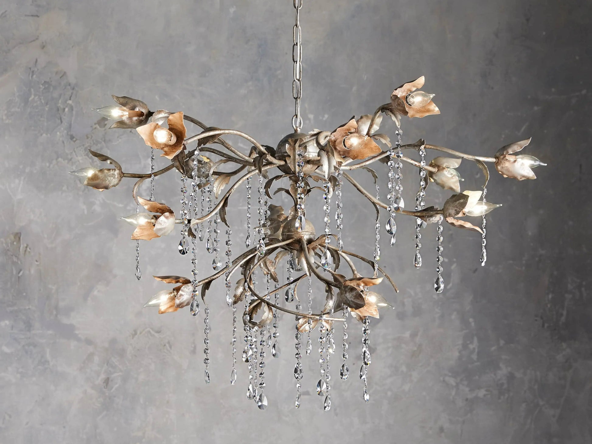 Viticcio Round Silver Chandelier - King Lamps
