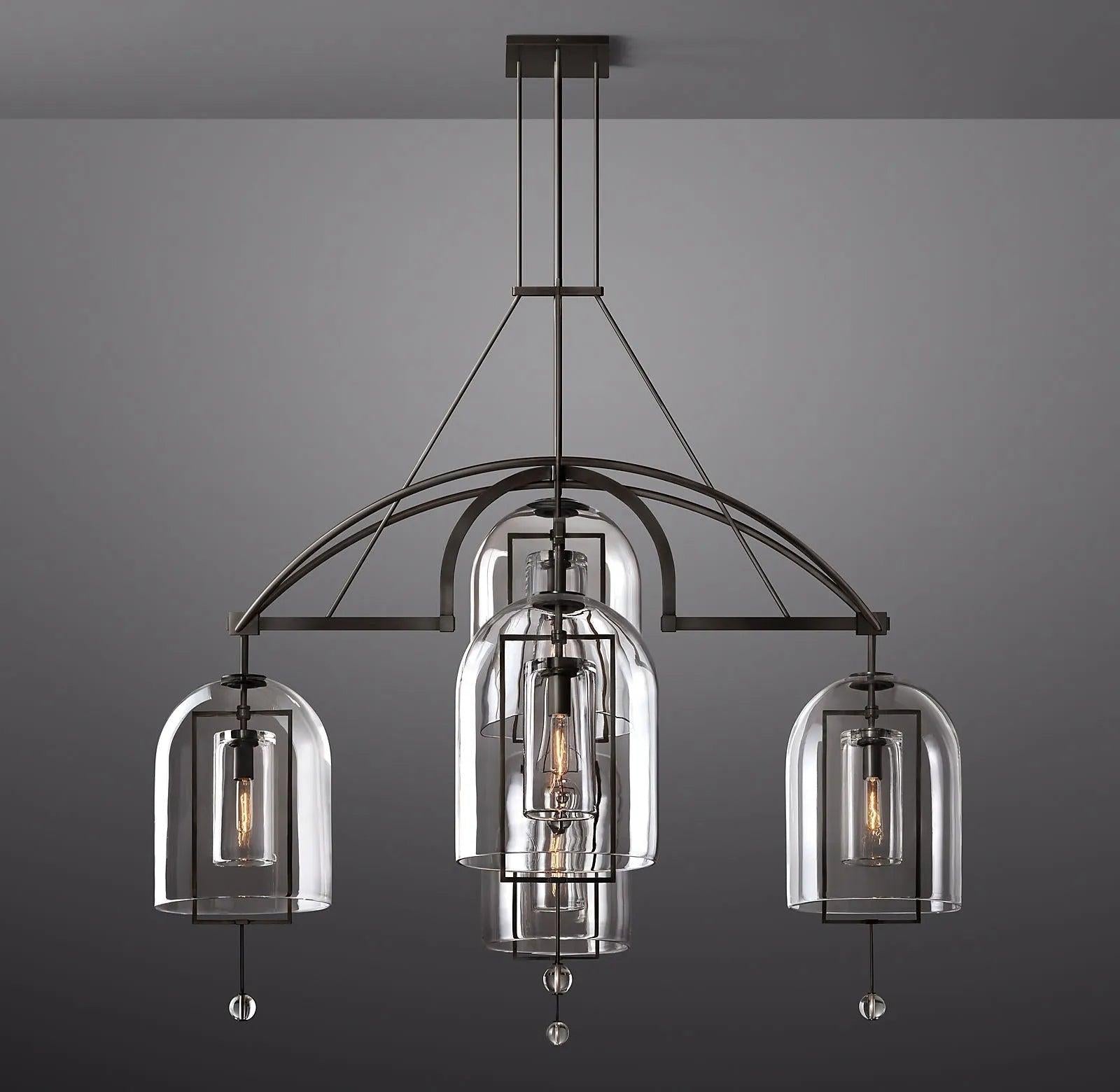 Fulcrum Round Chandelier 61" 5-Lights - King Lamps