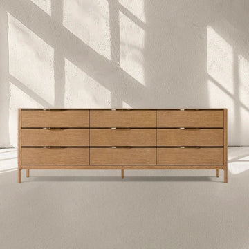 Warren 9-Drawer Dresser 90"W-Kinglamps