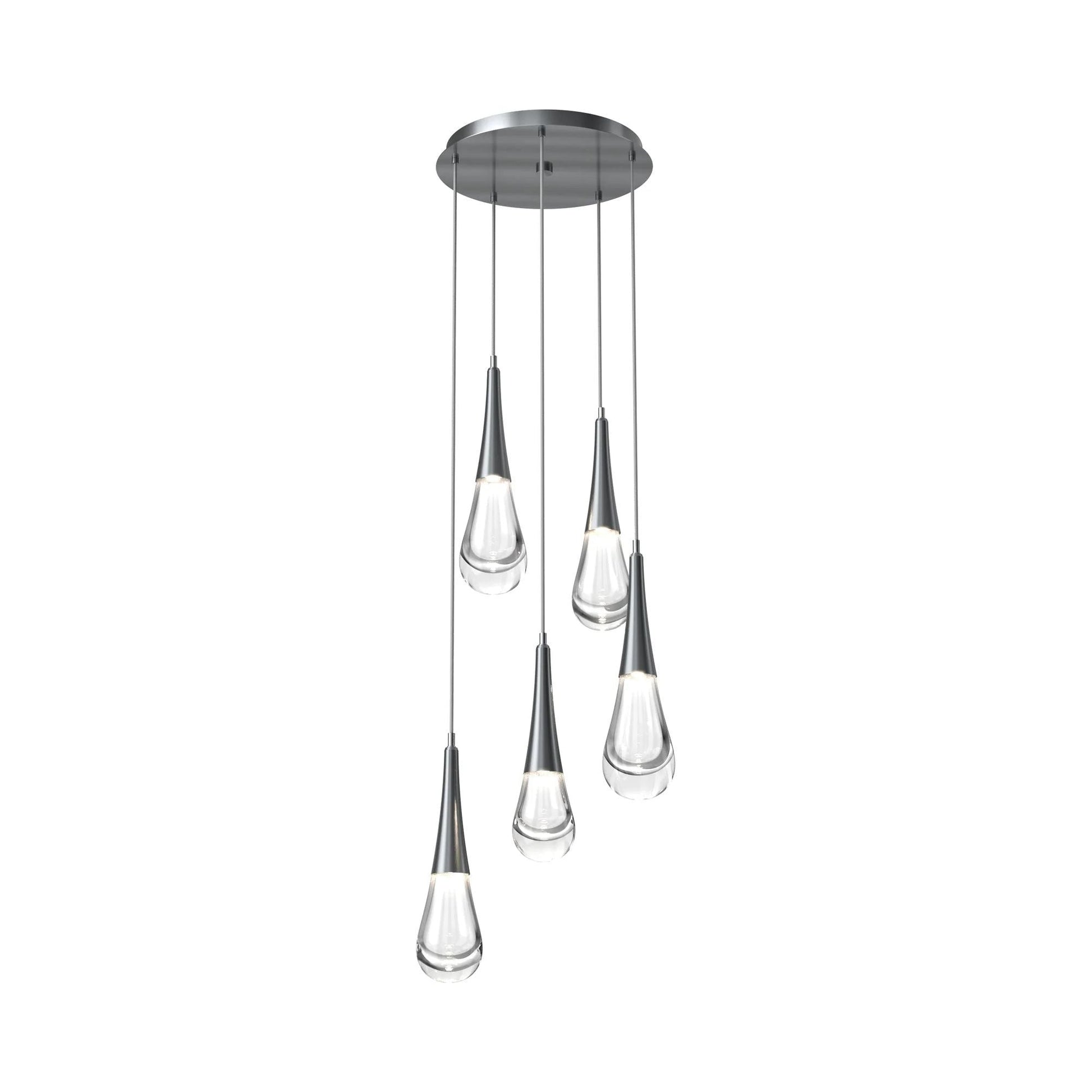 Water Drop Round LED Chandelier-King Lamps