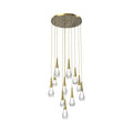 Water Drop Round LED Chandelier-King Lamps