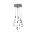 Water Drop Round LED Chandelier-King Lamps