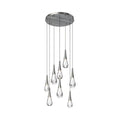Water Drop Round LED Chandelier-King Lamps