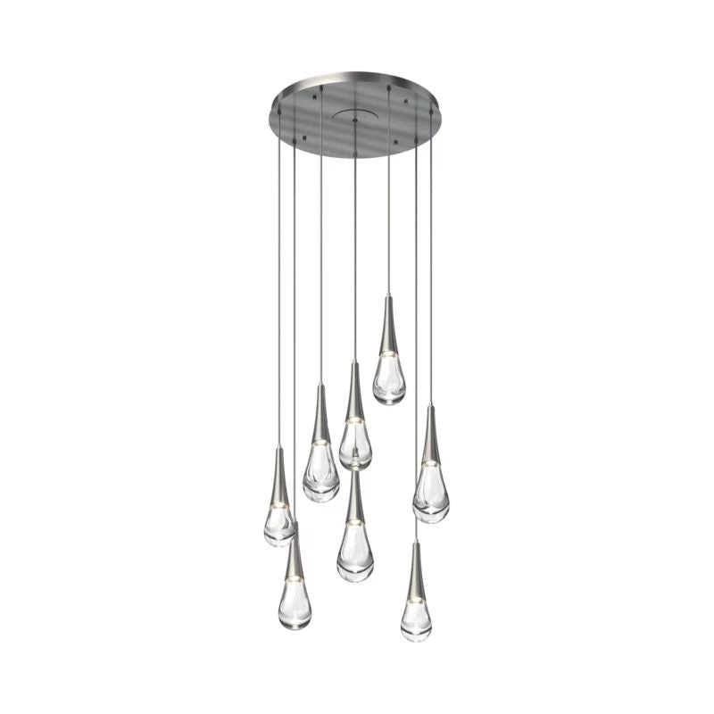 Water Drop Round LED Chandelier-King Lamps