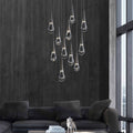 Water Drop Round LED Chandelier-King Lamps