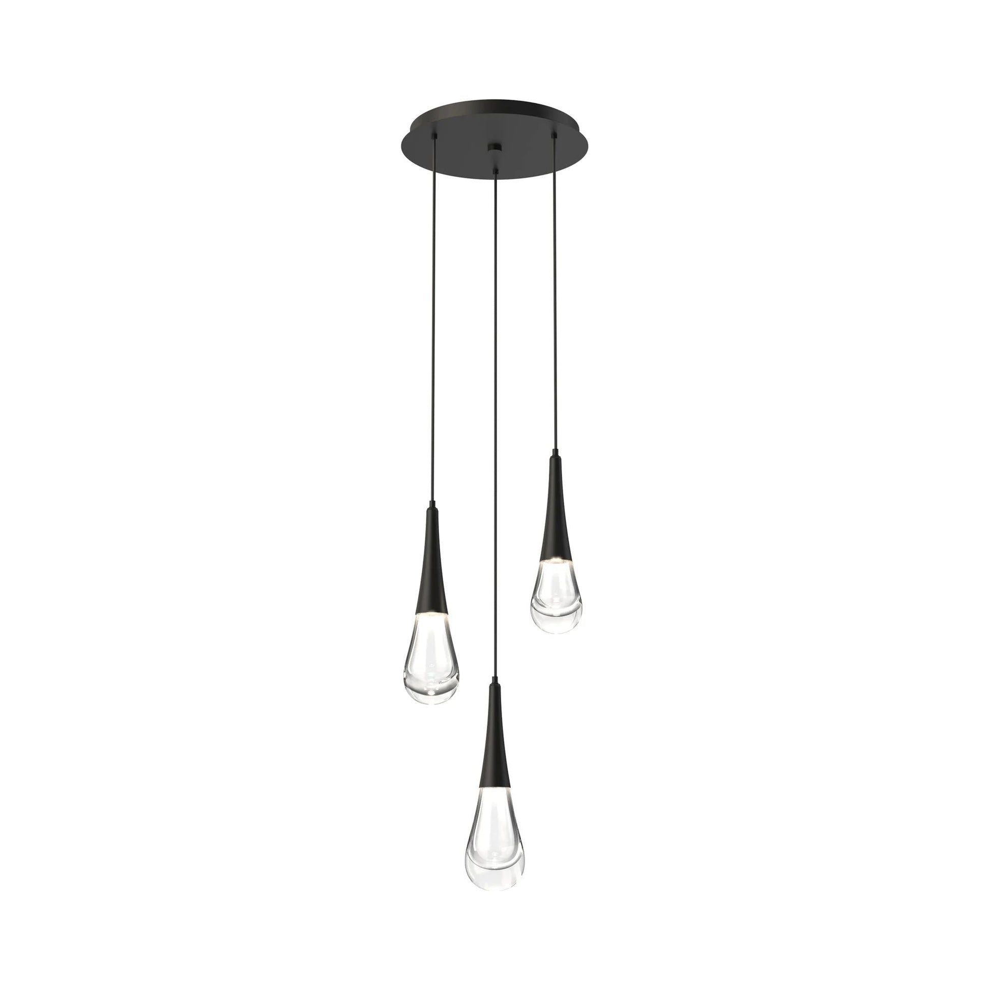 Water Drop Round LED Chandelier-King Lamps