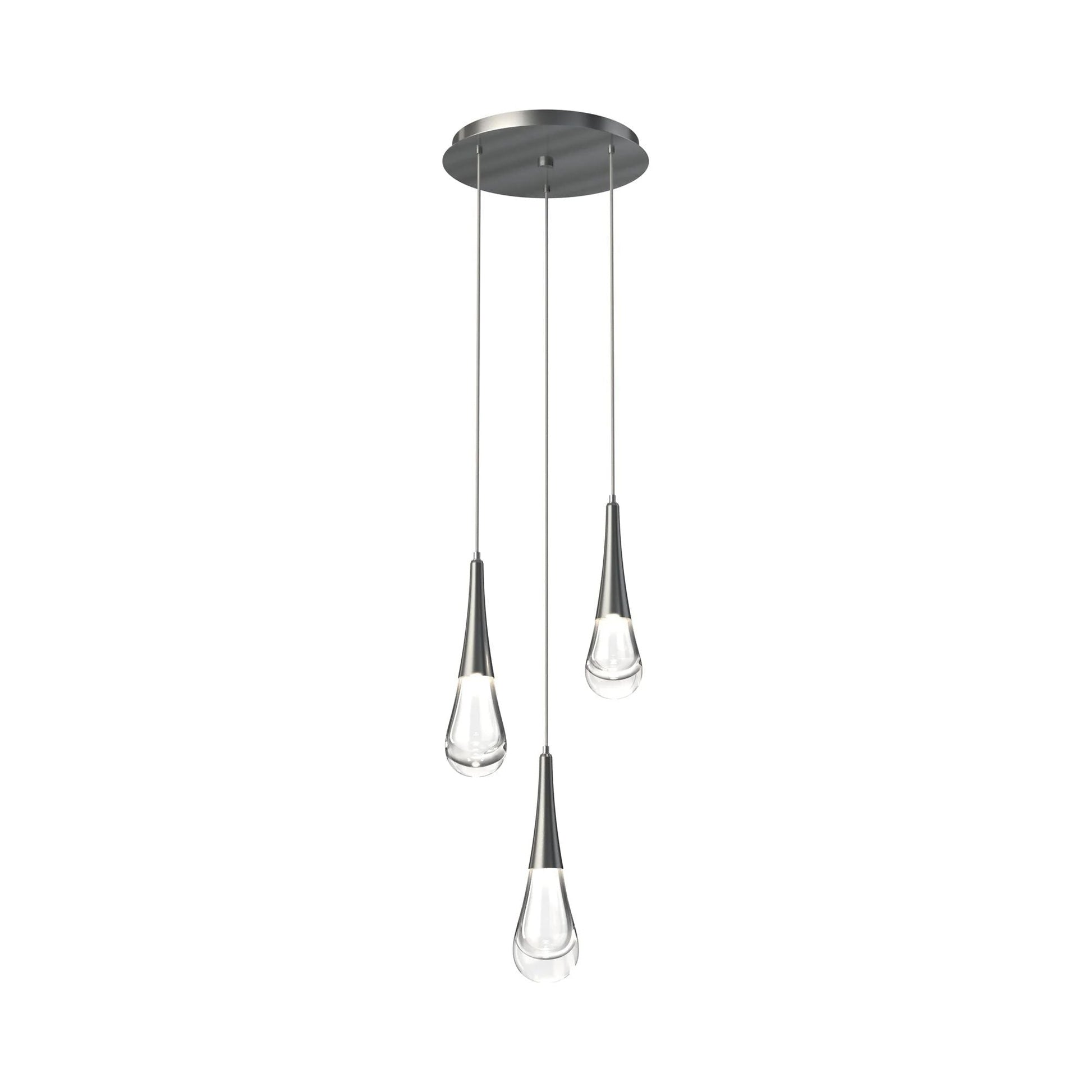 Water Drop Round LED Chandelier-King Lamps