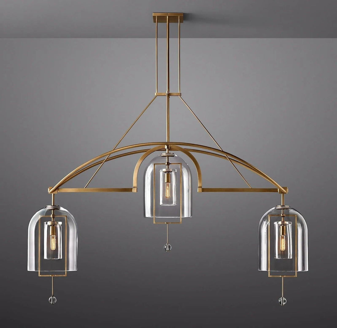 Fulcrum Round Chandelier  73" 3-Lights - King Lamps