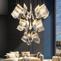 Extra Large Modern Acrylic Chandelier for Staircase/Foyer/Villa/Hall-King Lamps