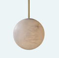 Alabaster Ball Modern Pendant Light - King Lamps