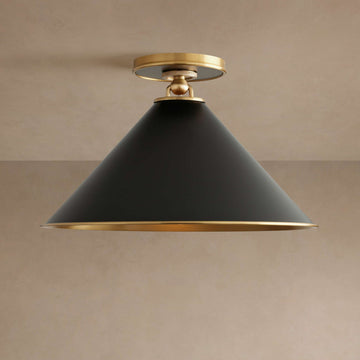 Arno Small Flush Mount in Black