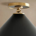 Arno Small Flush Mount in Black