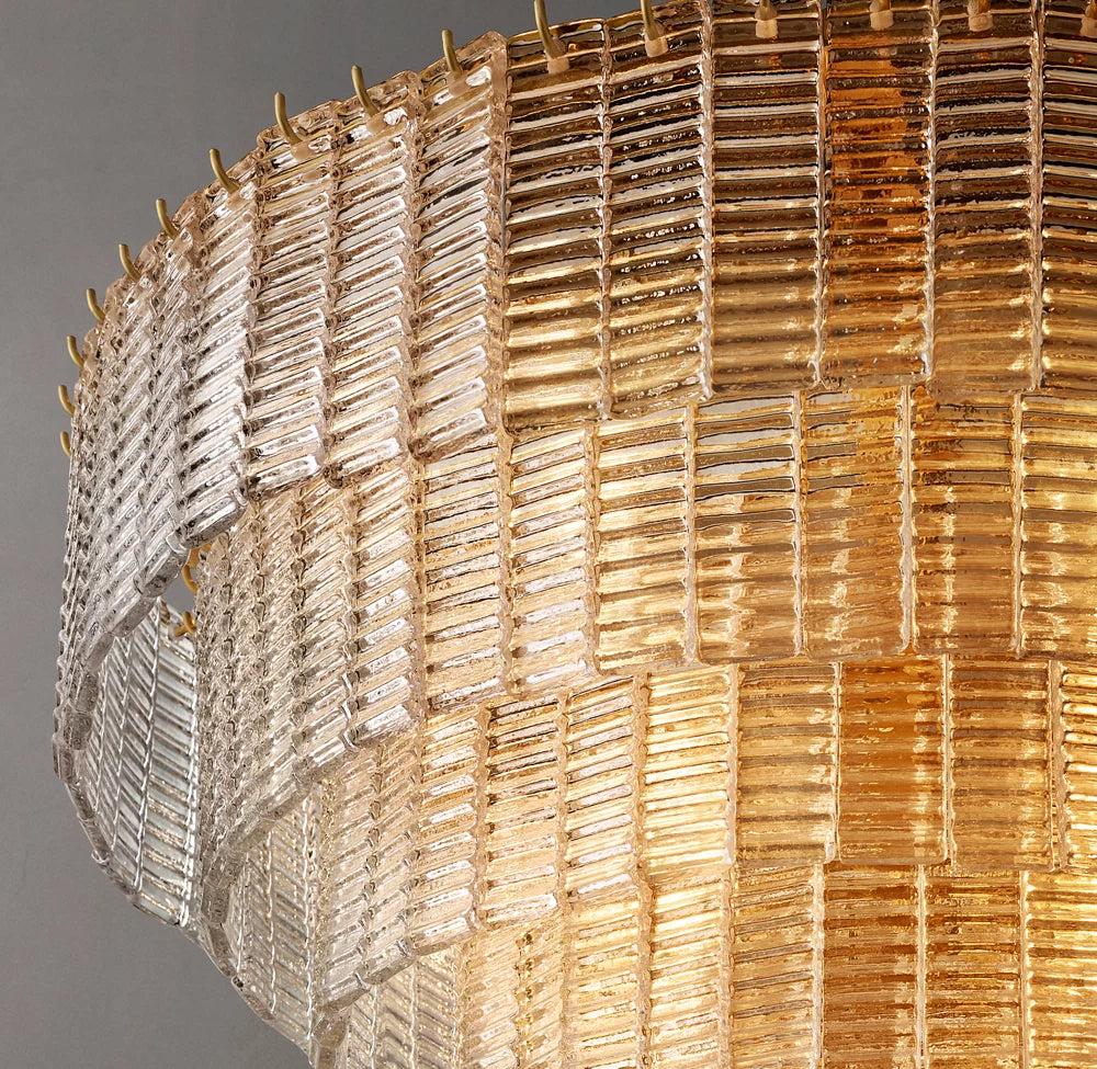 Sirene CLEAR ROUND GLASS  CHANDELIER 41" 36'' - King Lamps