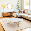 Thaddeus Forged Iron Marble Round Coffee Table 36
