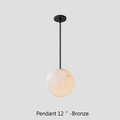 Alabaster Ball Modern Pendant Light - King Lamps