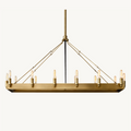 Camino Vintage Filament Rectangle Chandelier 41‘’L - King Lamps