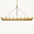 Camino Vintage Filament Rectangle Chandelier 52‘’L - King Lamps
