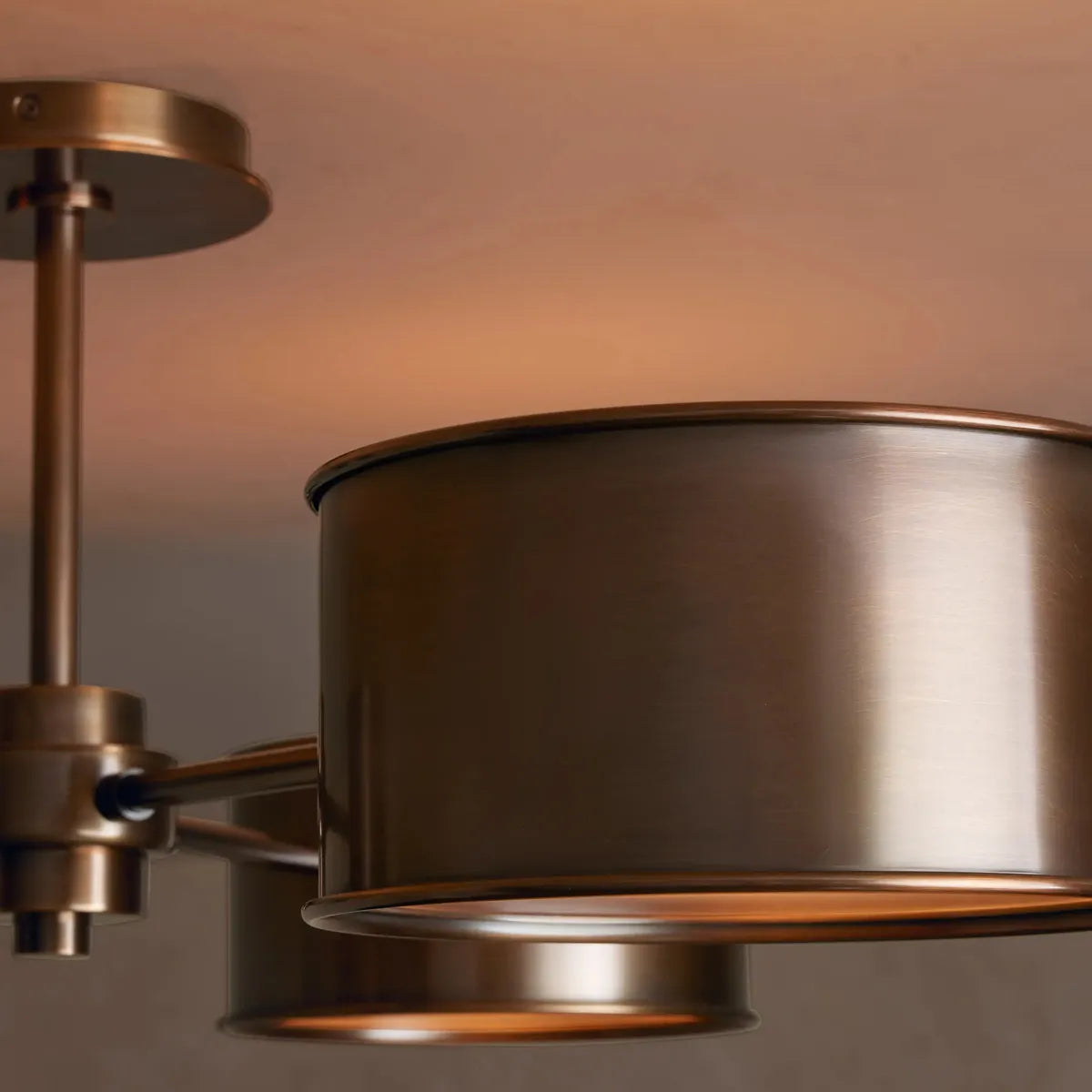 Daphne Metal Flush Mount Bronze