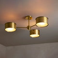 Daphne Metal Flush Mount Brass