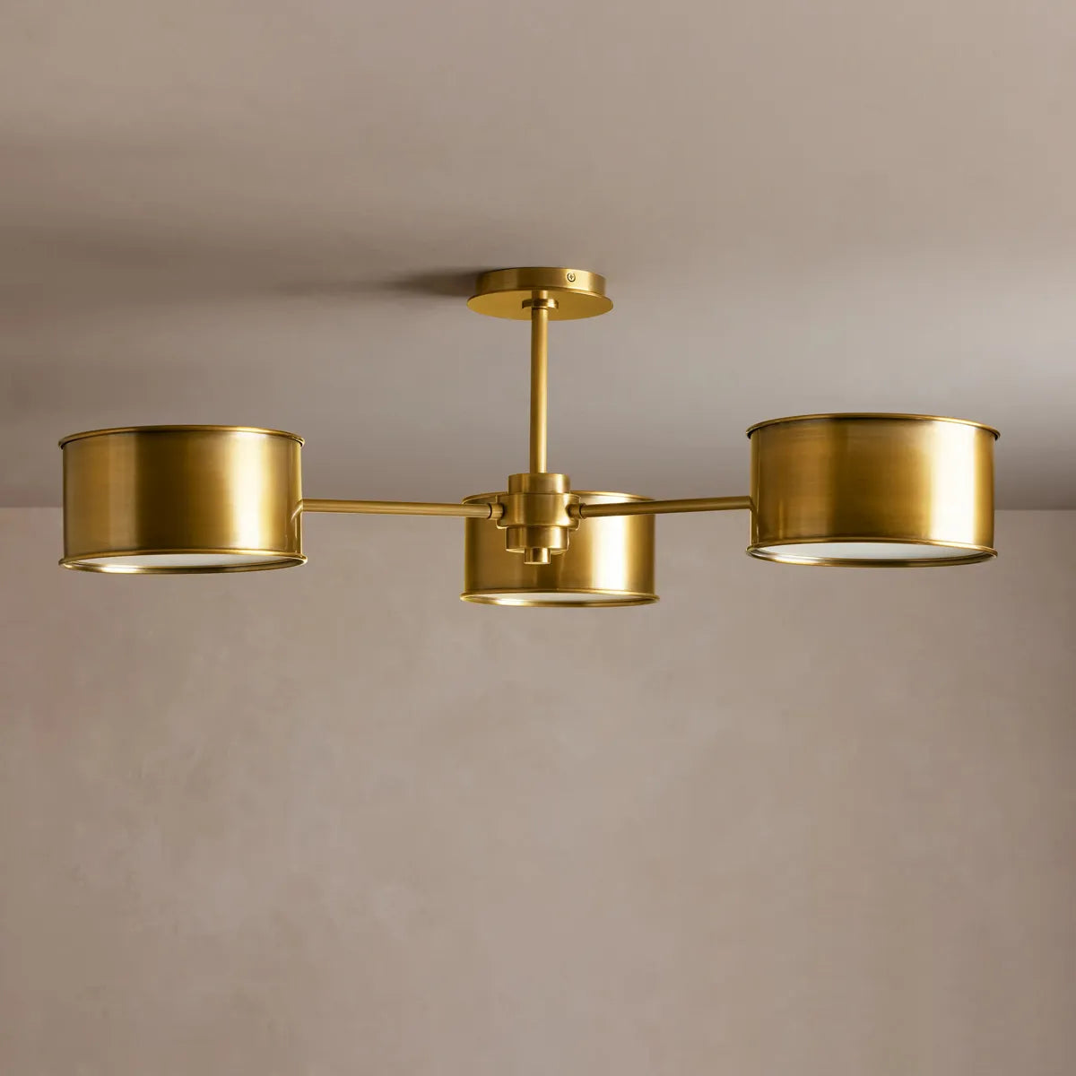 Daphne Metal Flush Mount Brass