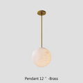 Alabaster Ball Modern Pendant Light - King Lamps