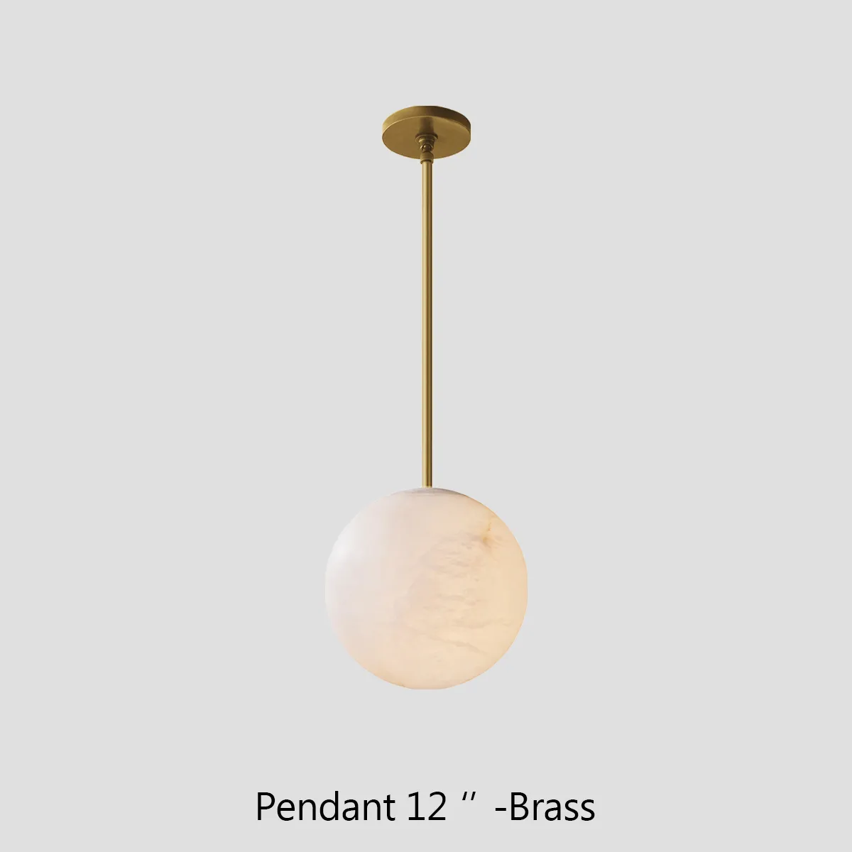 Alabaster Ball Modern Pendant Light - King Lamps