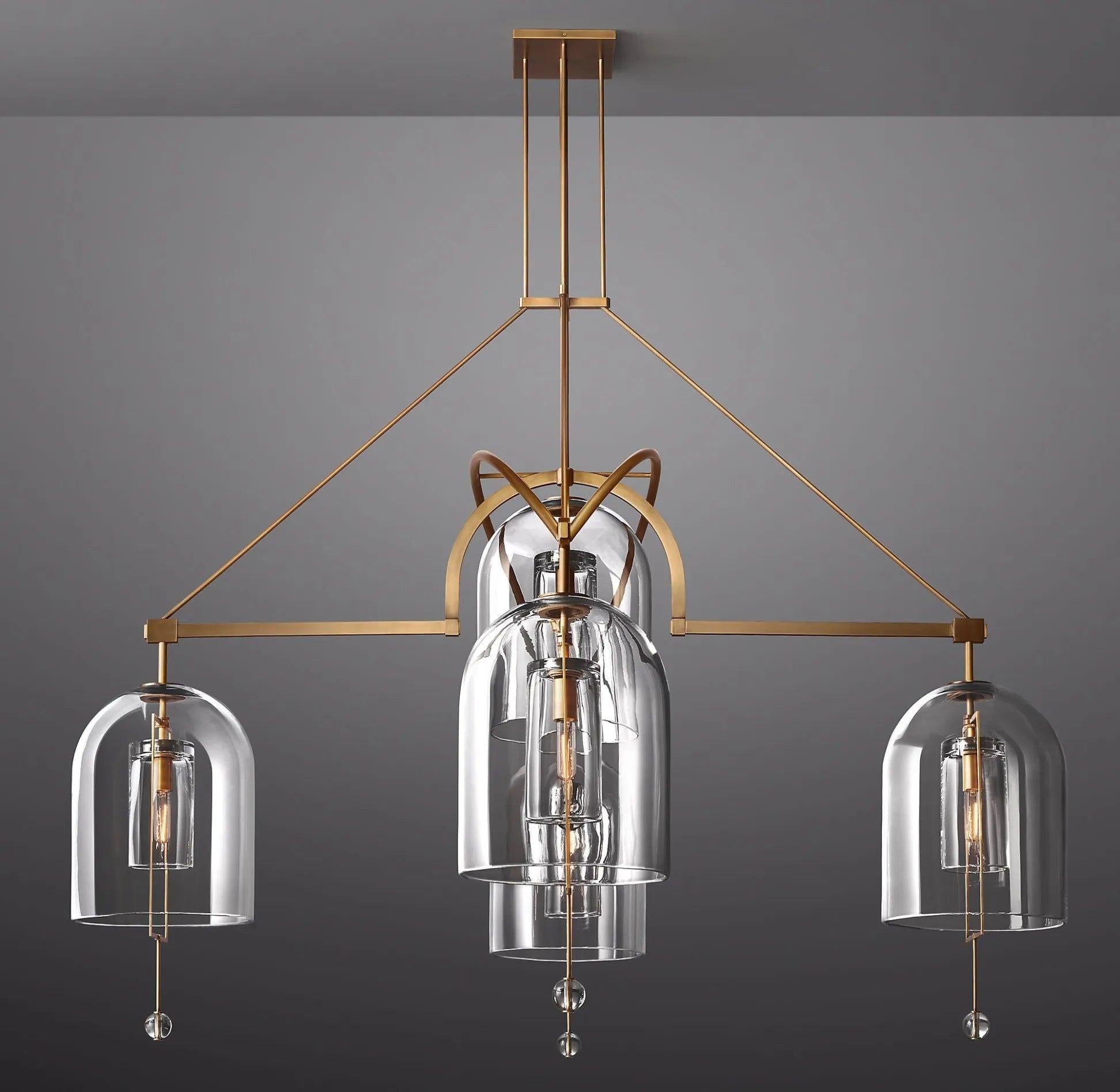 Fulcrum Round Chandelier 73" 5-Lights - King Lamps