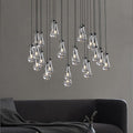 Rain Glass Modern Rectangular Chandelier 54
