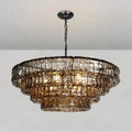 Art Glass Ghiaccio Round Chandelier 36
