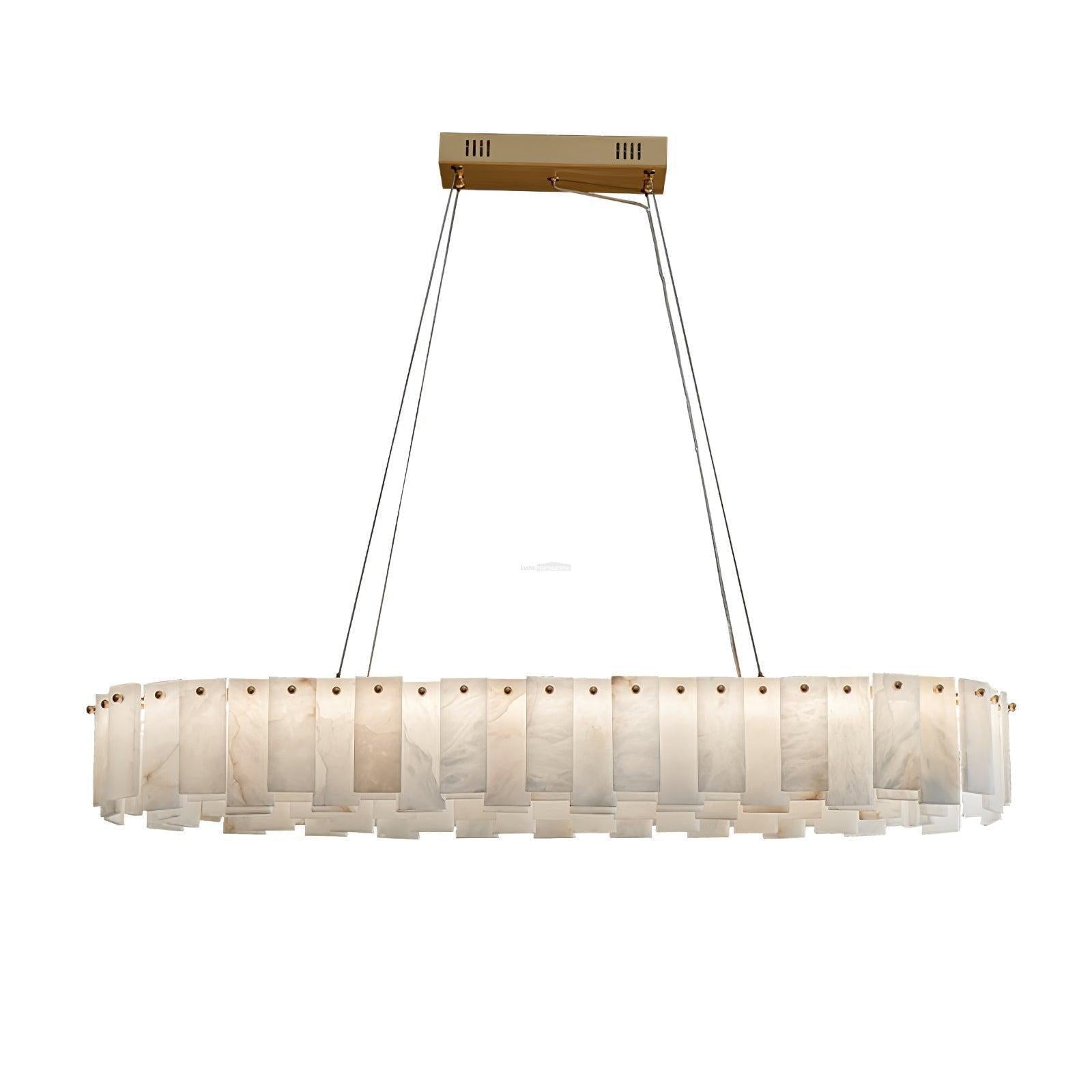 Halos Alabaster Round/Square Chandelier - King Lamps