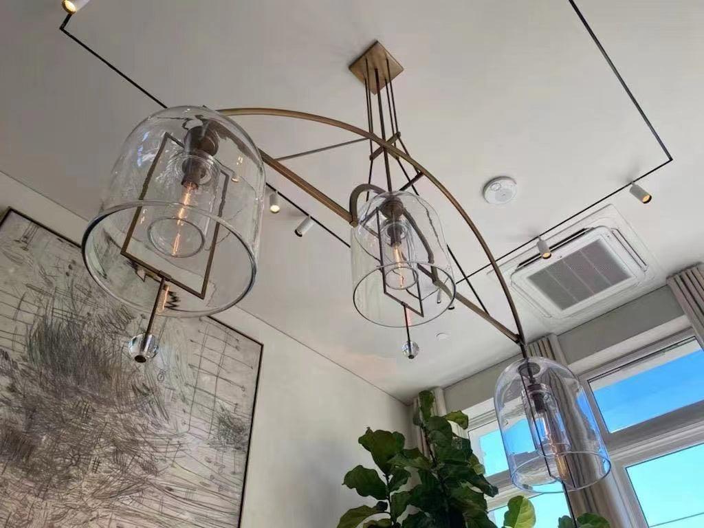Fulcrum Linear Chandelier 85" 3-Lights - King Lamps
