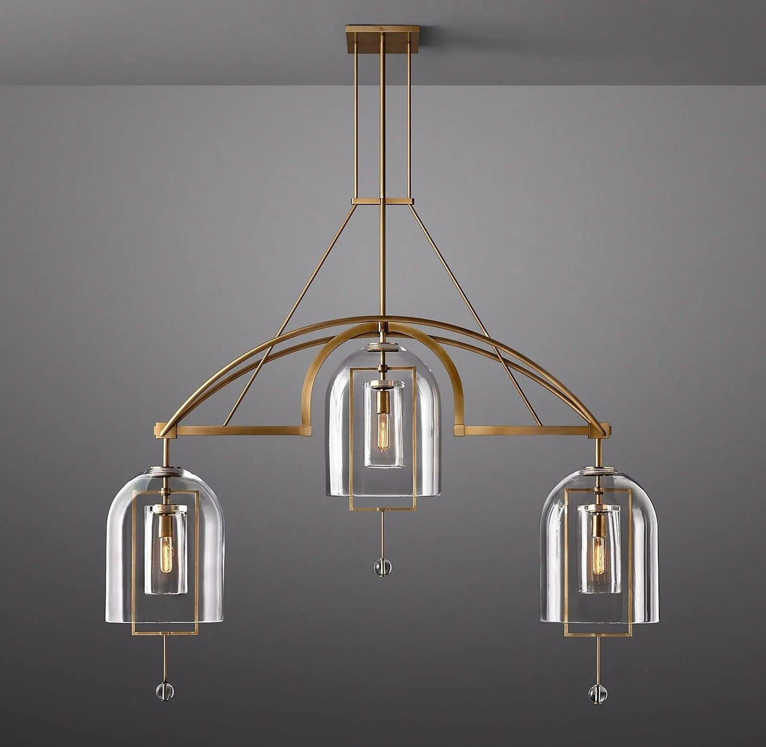Fulcrum Round Chandelier 61"  3-Lights - King Lamps