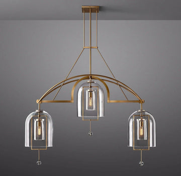 Fulcrum Round Chandelier 61"  3-Lights - King Lamps