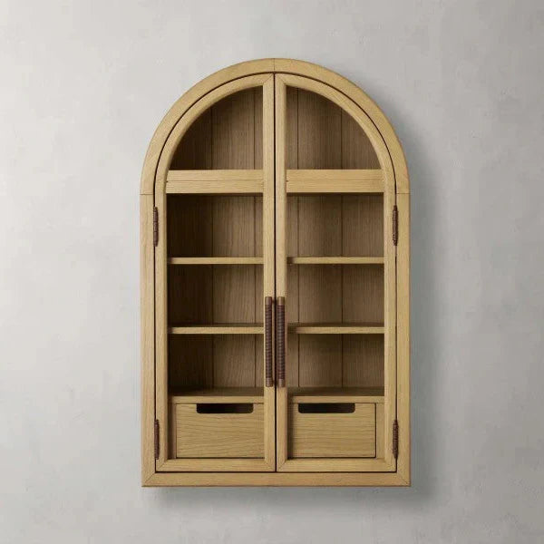 Hattie Wall Mounted Cabinet in Oak 24"W - King Lamps