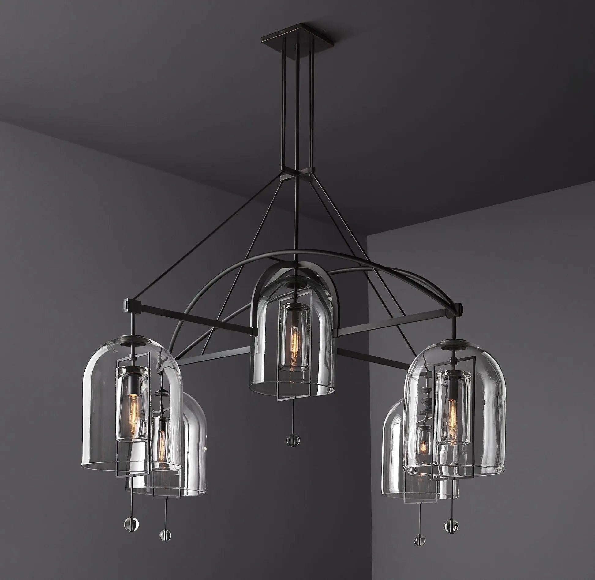 Fulcrum Round Chandelier 73" 5-Lights - King Lamps