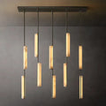 Audubon Alabaster Linear Chandelier 54