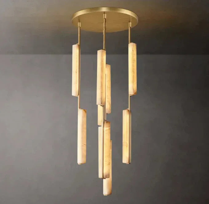 Audubon Alabaster Round Chandelier 24" - King Lamps