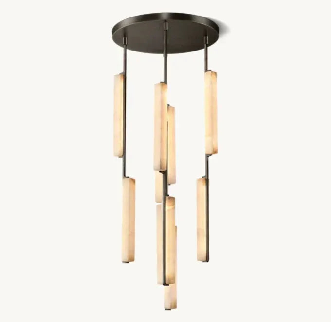Audubon Alabaster Round Chandelier 24" - King Lamps