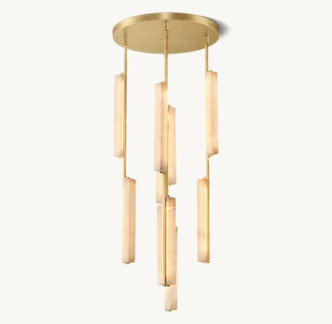 Audubon Alabaster Round Chandelier 24" - King Lamps