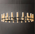 Ravelle Round Milk Glass Chandelier 60