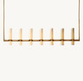 Ravelle Linear Milk Glass Chandelier 59