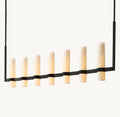 Ravelle Linear Milk Glass Chandelier 59