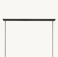 Ravelle Linear Milk Glass Chandelier 59