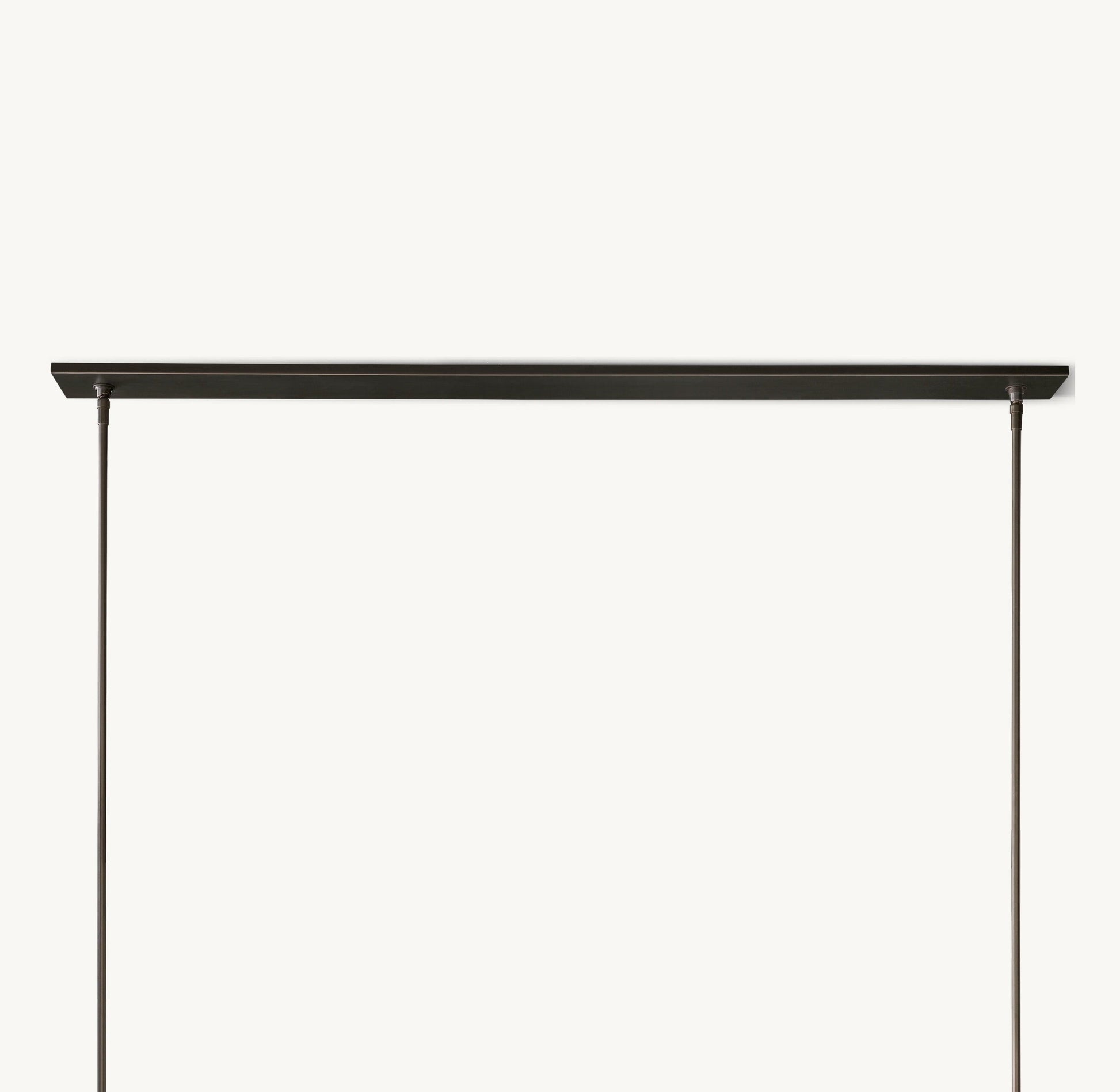 Ravelle Linear Milk Glass Chandelier 59" - King Lamps